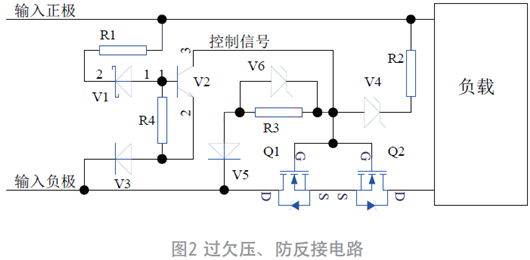 過欠壓、防反接電路