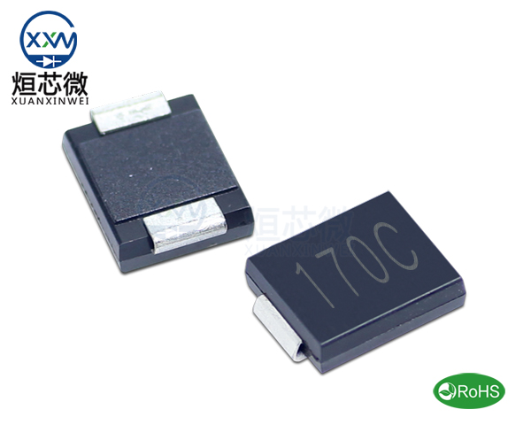 1.5SMC170CA參數(shù),TVS二極管1.5SMC170CA瞬態(tài)抑制二極管